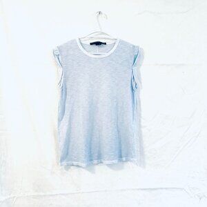 Veronica Beard tank pima cotton women's S baby blue luxury capsule layer coastal